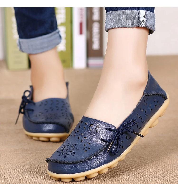Mocassins de Couro Feminino Confortáveis