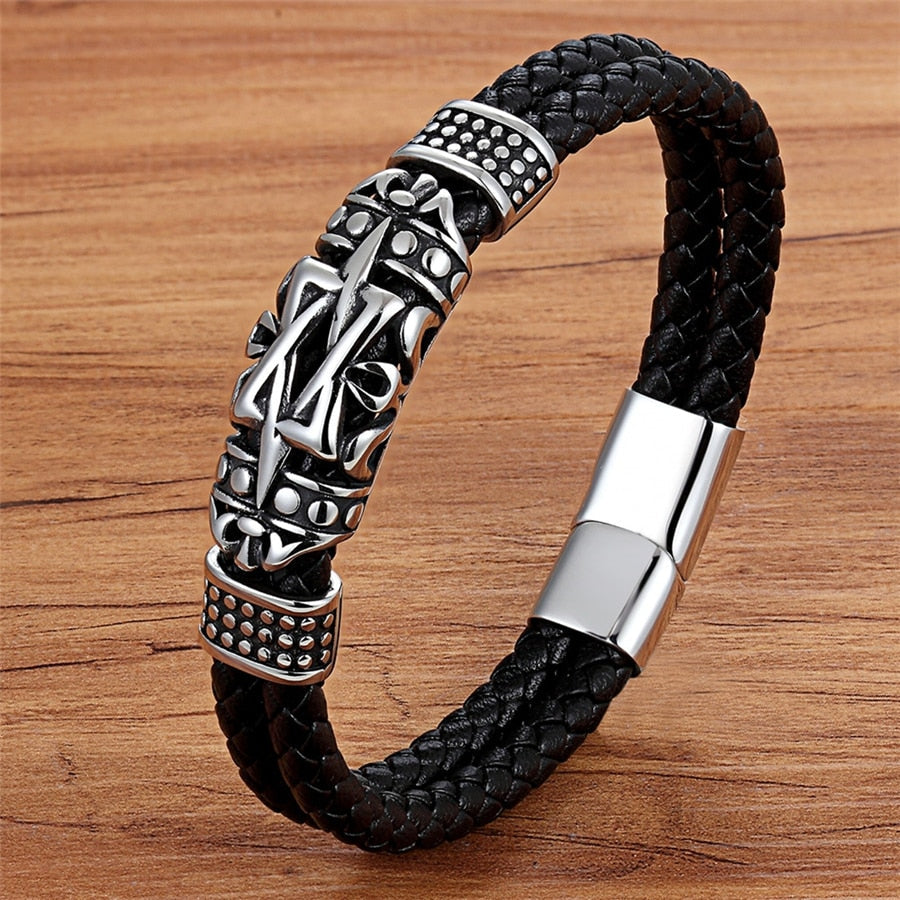 Pulseira Masculina de Couro Herbert