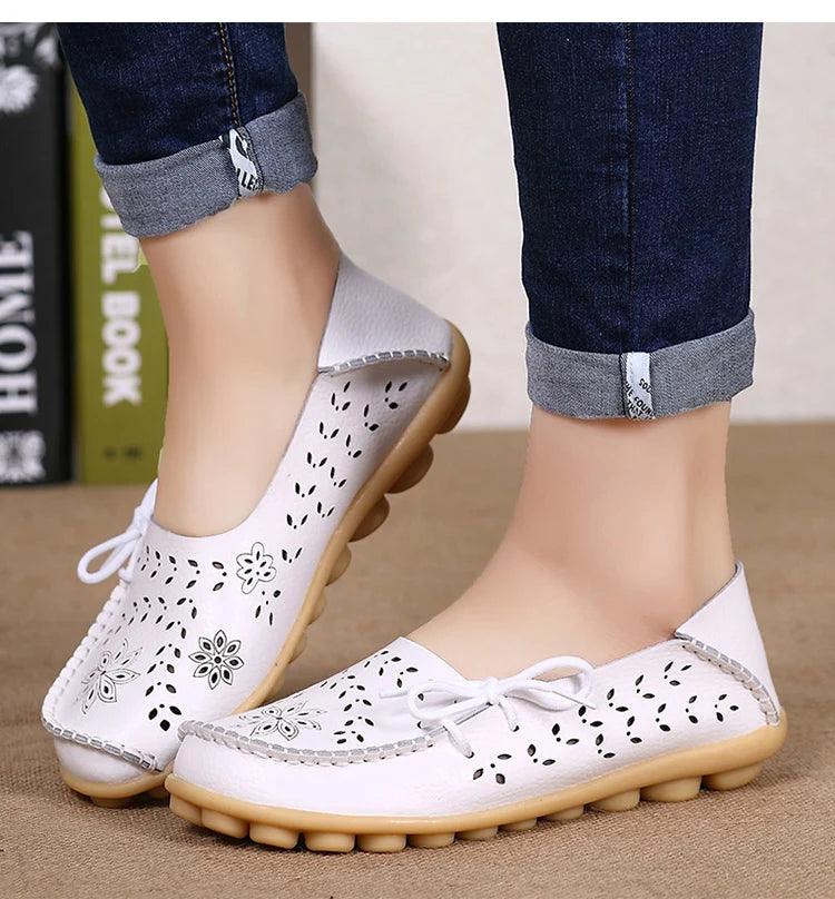 Mocassins de Couro Feminino Confortáveis