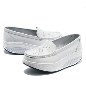 Mocassins Plataforma Feminino em Couro Legitimo - Conforto e Estilo
