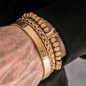 Pulseira Masculina de Luxo Romano - Loja Bruna Modas