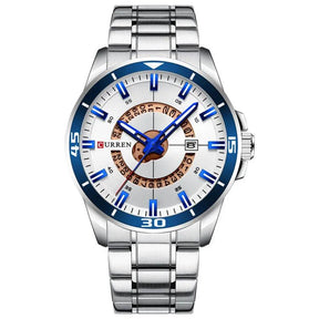 Relógio de Pulso Masculino CURREN Esportivo e Elegante