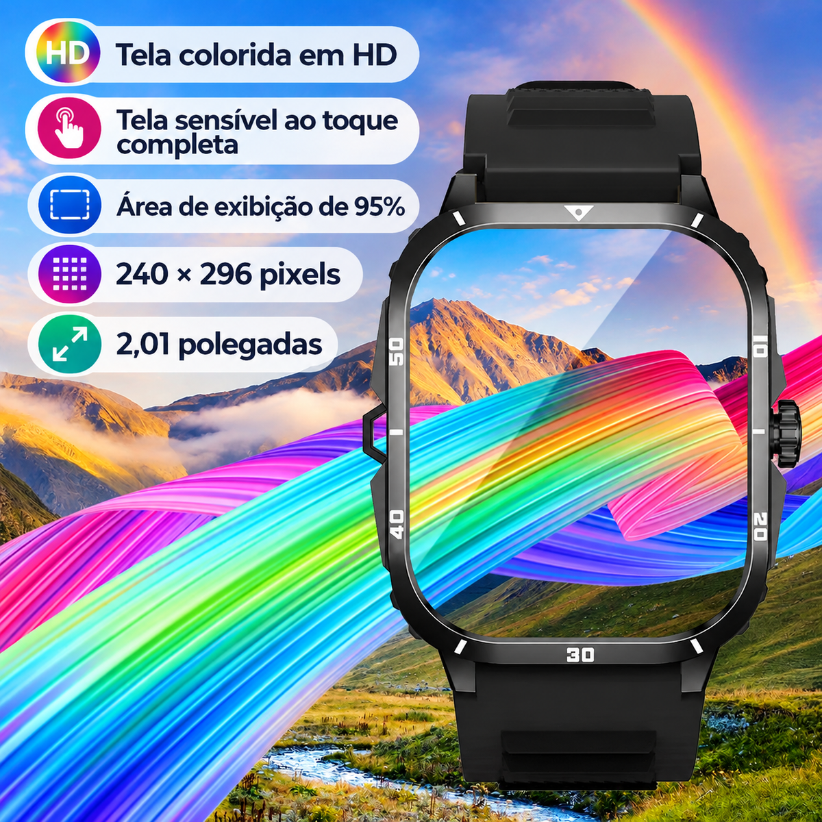 Smartwatch Masculino Esportivo Callforge
