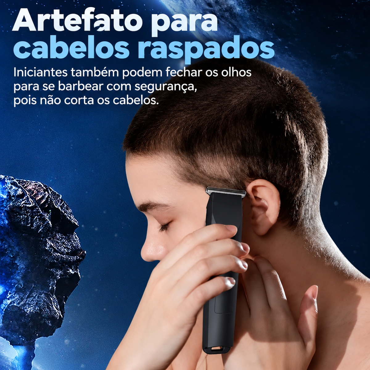 Máquina de Cortar Cabelo e Barba Recarregável BarberForge