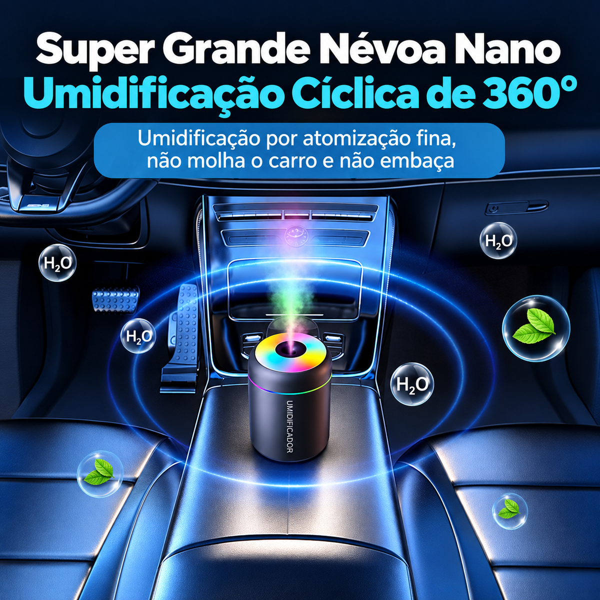 Mini Umidificador de Ar Ultrassônico USB Calyra
