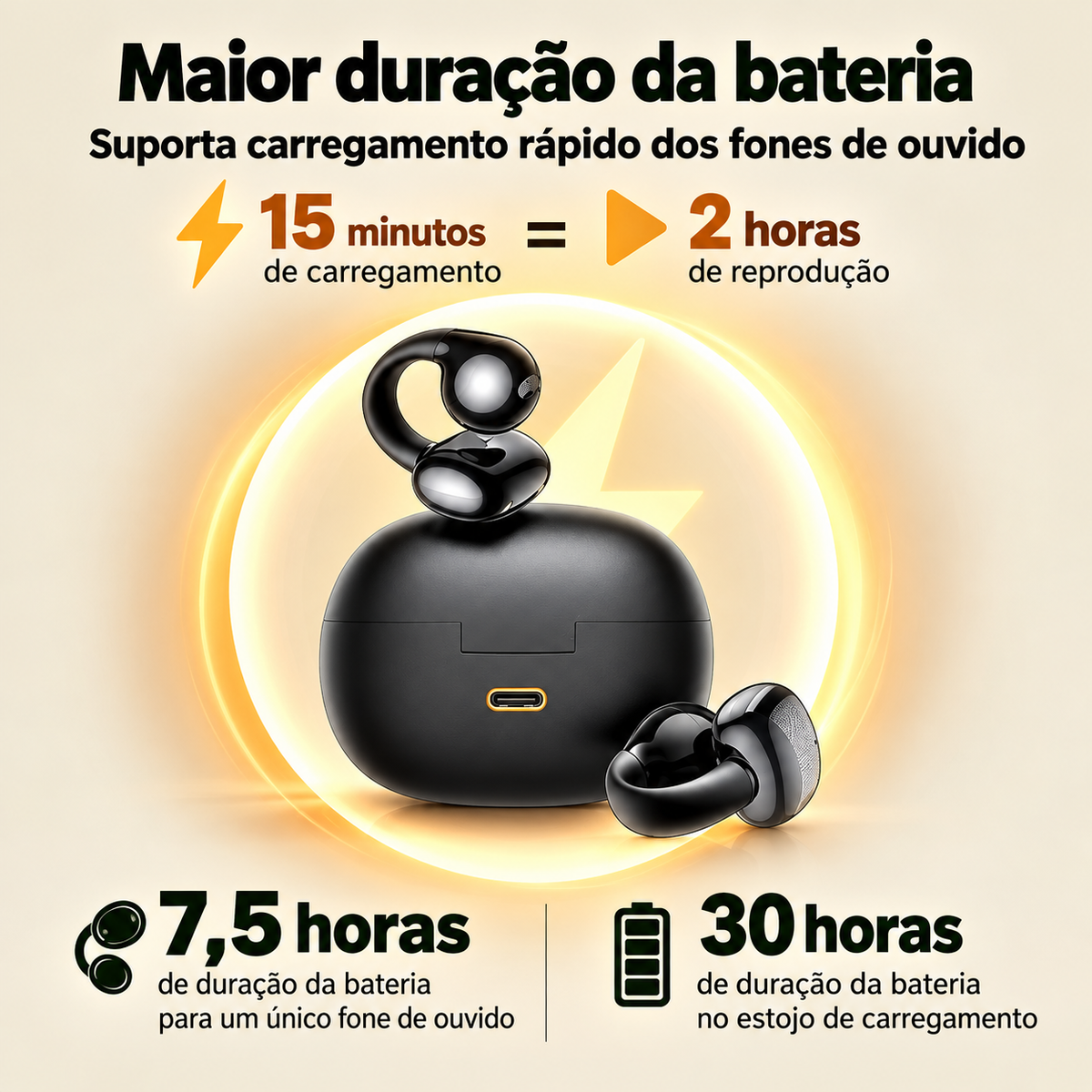 Fone de Ouvido Sem Fio Open Ear ArcBeat