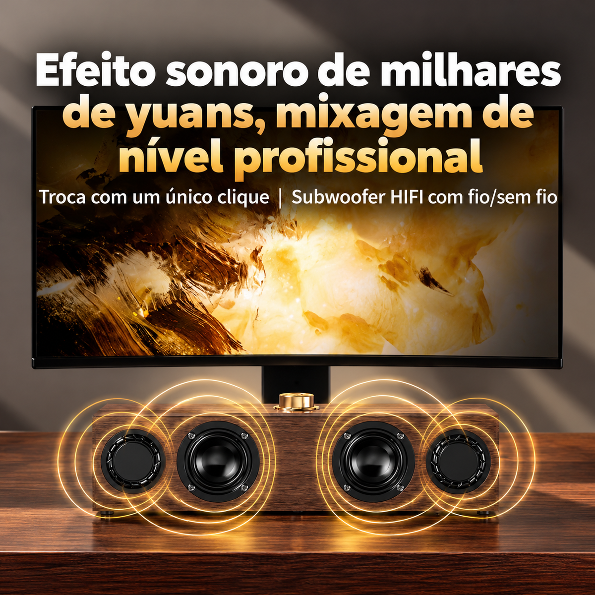 Caixa de Som Multimídia Retrô Timbrelle
