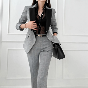 Conjunto Feminino Alfaiataria Blazer e Calça Bruna