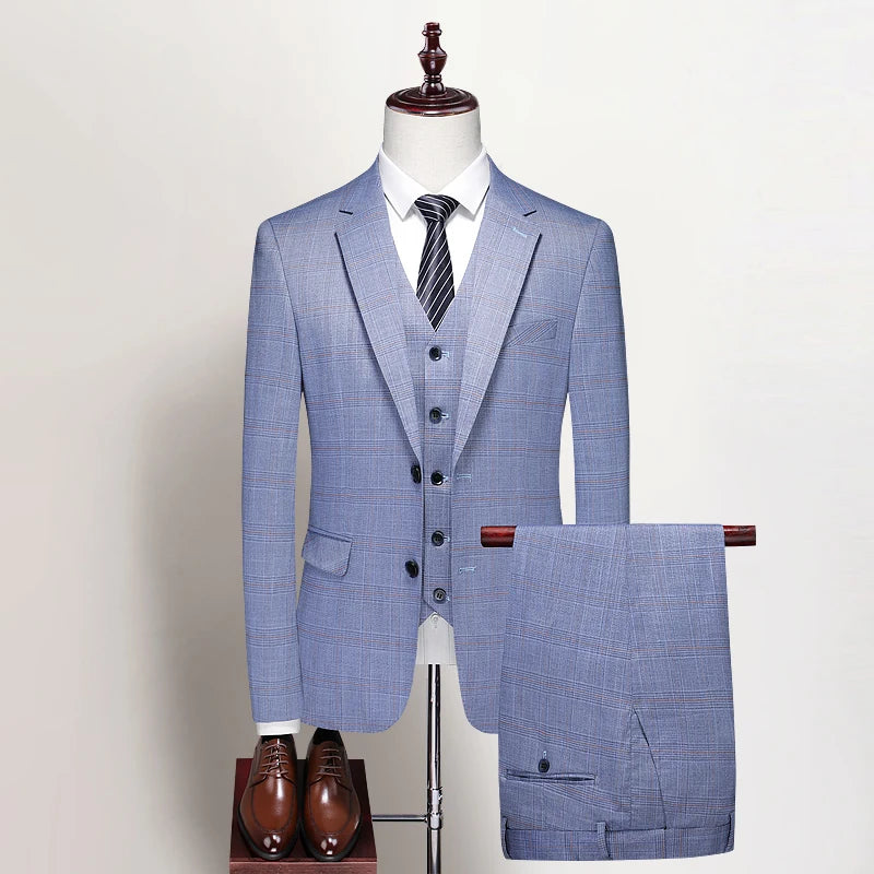 Terno Social Completo Masculino 3 Peças Alfaiataria Moderna