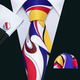 Gravata de Seda com Estampa Dourada Barry.Wang - Elegância Atemporal