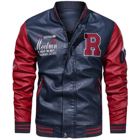 Jaqueta Masculina de Couro PU Zoom
