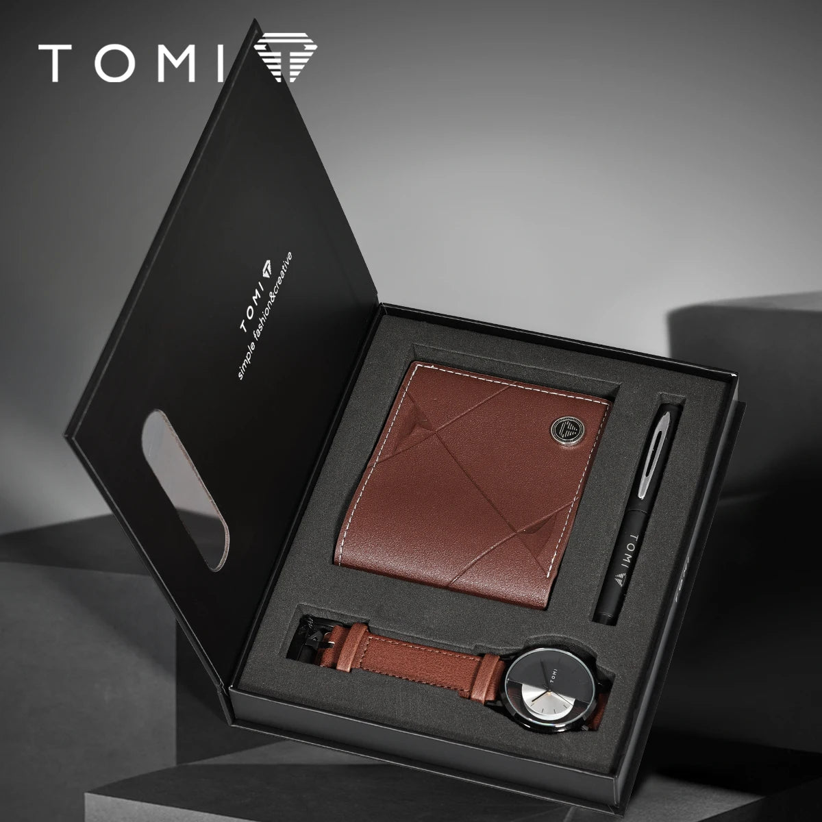Conjunto de Presente Masculino de Luxo 3 Peças TOMI