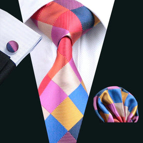 Gravata de Seda com Estampa Dourada Barry.Wang - Elegância Atemporal