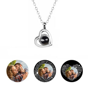 Colar Personalizado com Foto e "Eu Te Amo" em 100 Idiomas