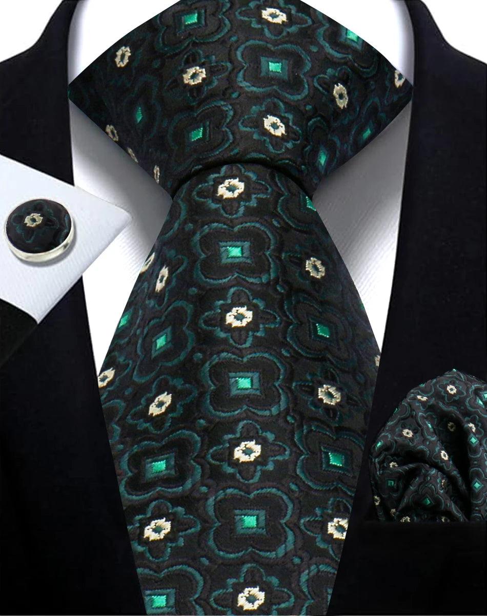 Gravata Masculina Paisley Jacquard | Elegância e Estilo