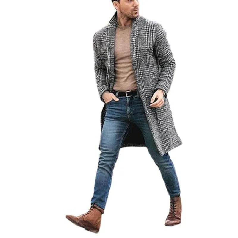 Jaqueta Sobretudo de Lã Masculino Richard