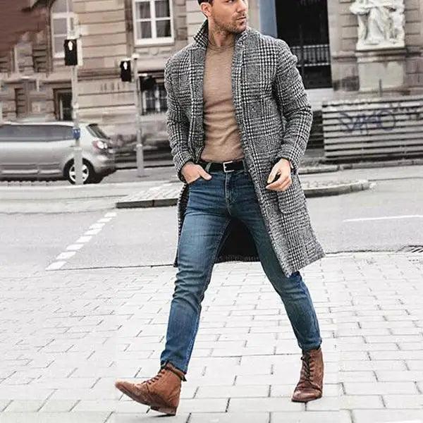 Jaqueta Sobretudo de Lã Masculino Richard