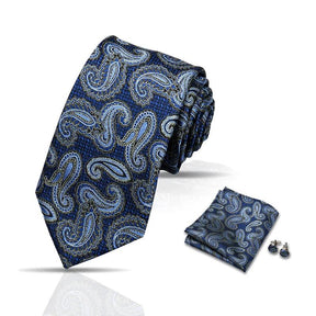 Gravata Masculina Paisley Jacquard | Elegância e Estilo