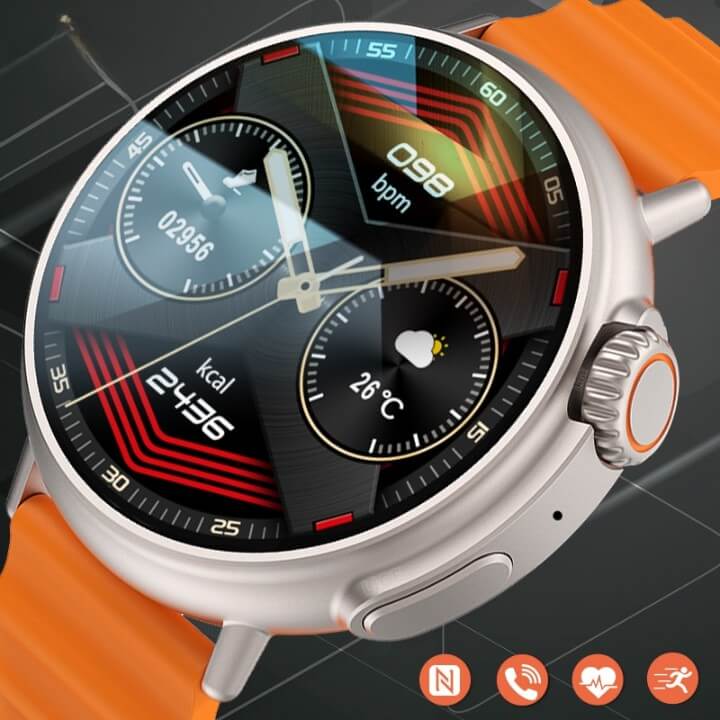 SmartWatch Ultra Tela Oval em HD