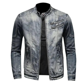 Jaqueta Masculina Jeans Gola Alta