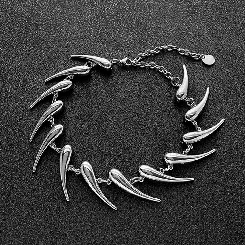 Colar Feminino de Aço Inoxidável Rebite