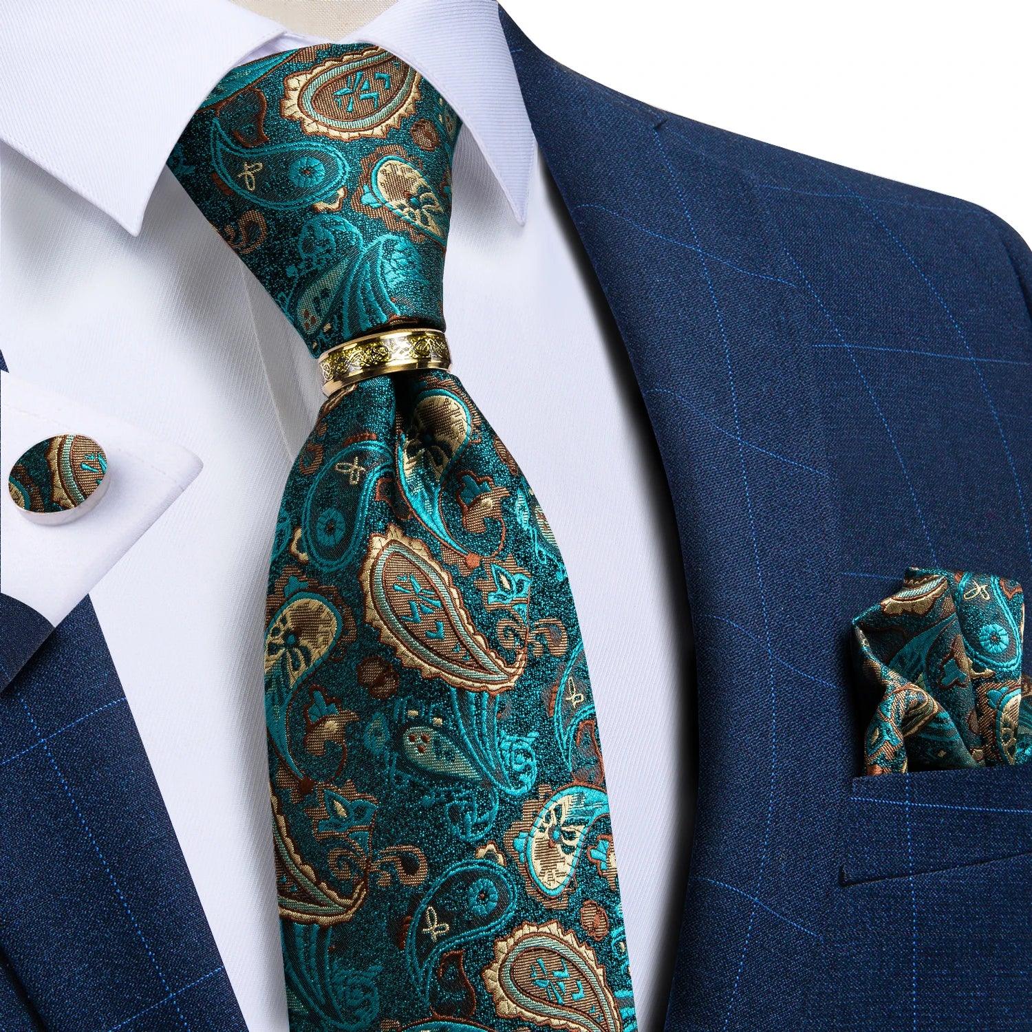 Gravata Masculina Floral 8cm – Elegante em Poliéster Premium