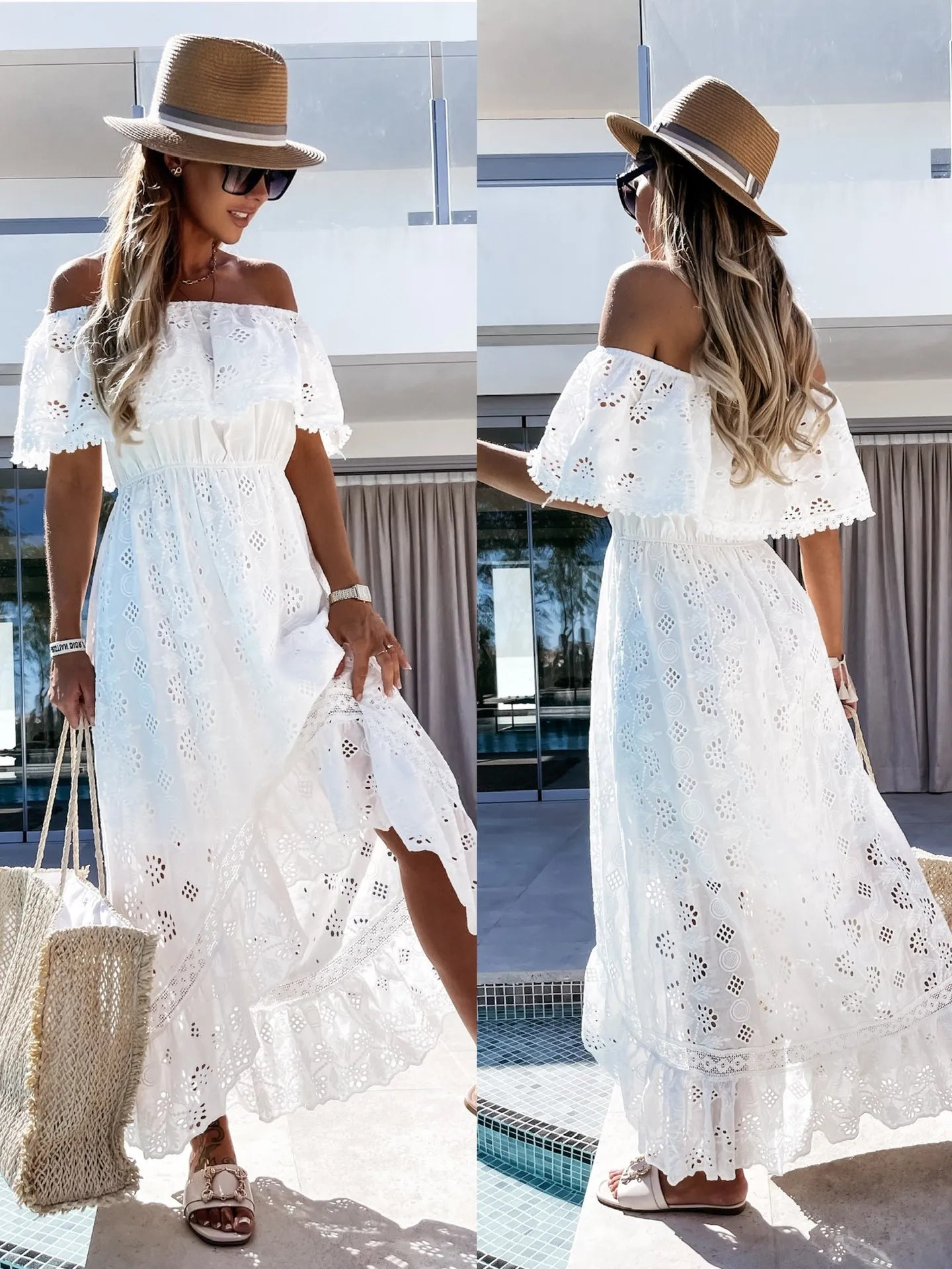 Vestido Feminino Branco de Verão