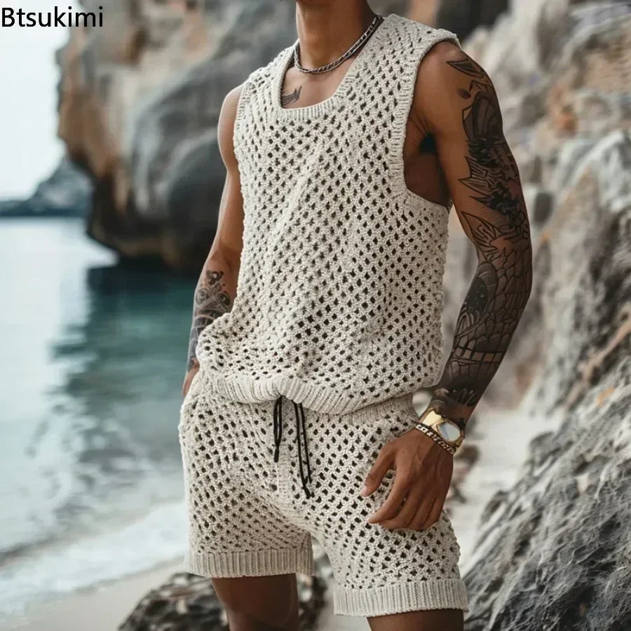 Conjunto Masculino Verão Malha Casual - Estilo Streetwear