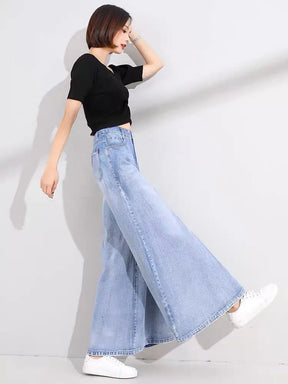 Calça Jeans Feminina Wide Leg