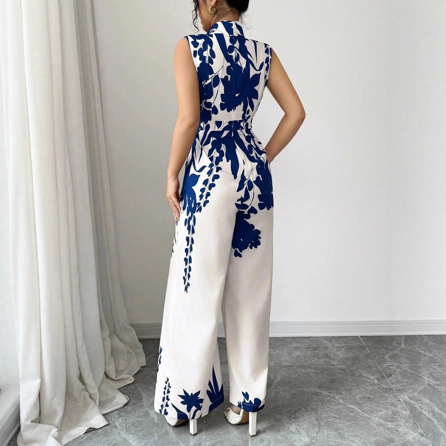 Macacão Feminino Wide Leg Floral