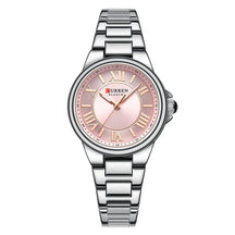 Relógio Feminino CURREN 9091 - Elegante com Pulseira de Aço