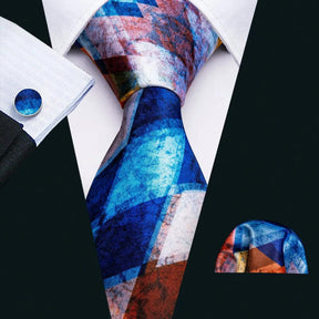 Gravata de Seda com Estampa Dourada Barry.Wang - Elegância Atemporal