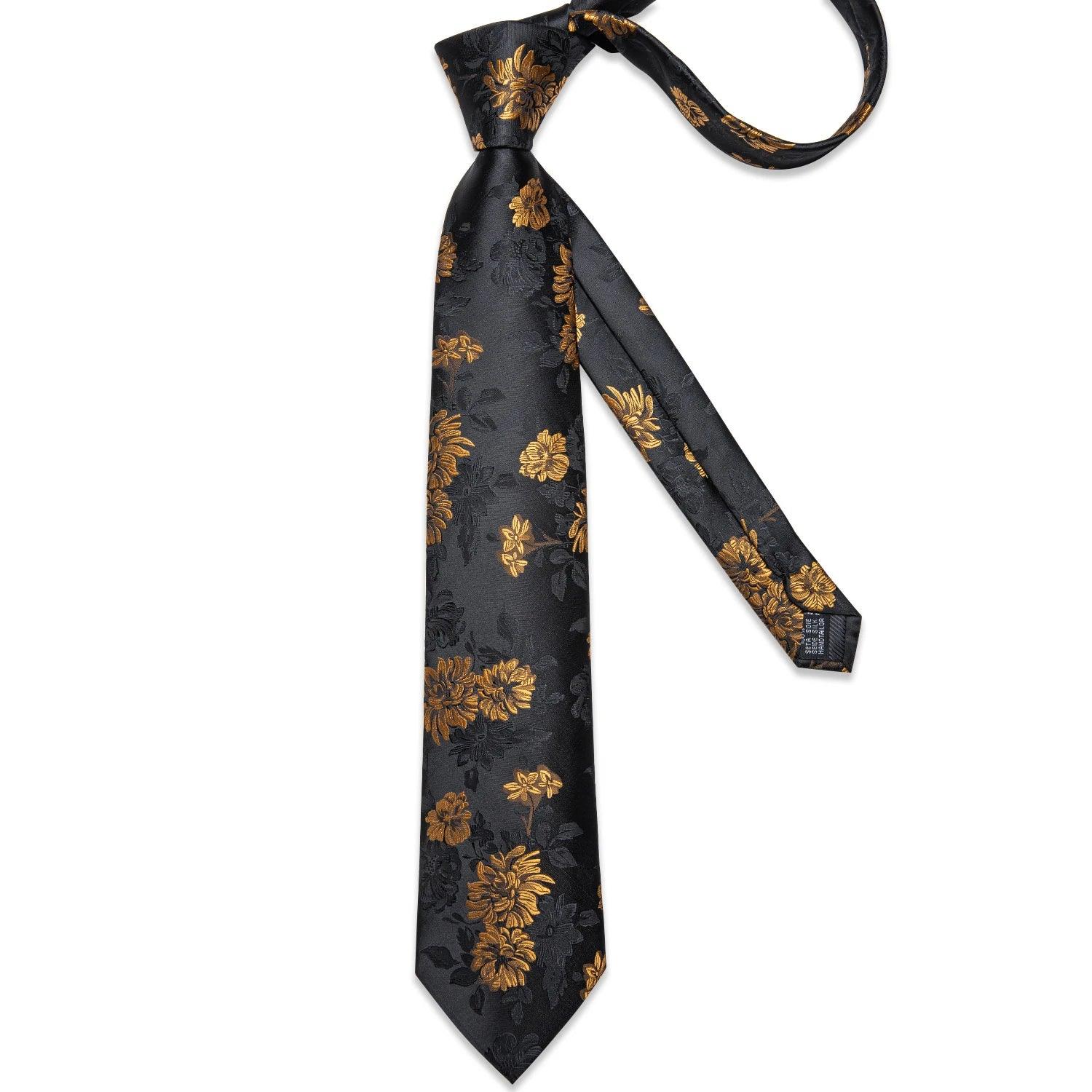 Gravata Masculina Floral 8cm – Elegante em Poliéster Premium