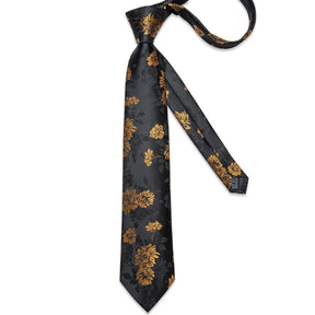 Gravata Masculina Floral 8cm – Elegante em Poliéster Premium