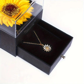Colar Feminino Girassol com Pingente - Amor e Lealdade