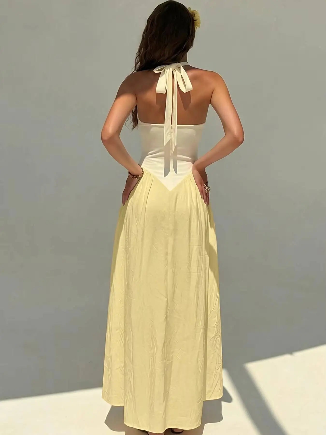 Vestido Longo Feminino Casual Costa Nua