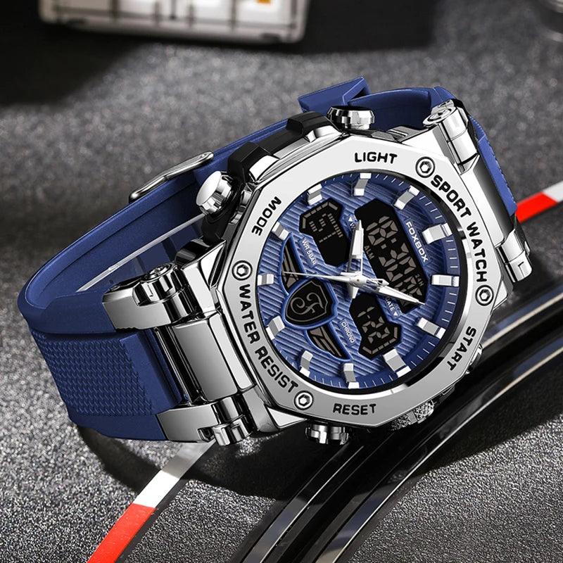 Relógio Masculino Militar Foxbox À Prova d'Água e Luminoso