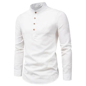 Camisa Masculina de Linho Algodão Oversized | Conforto e Estilo