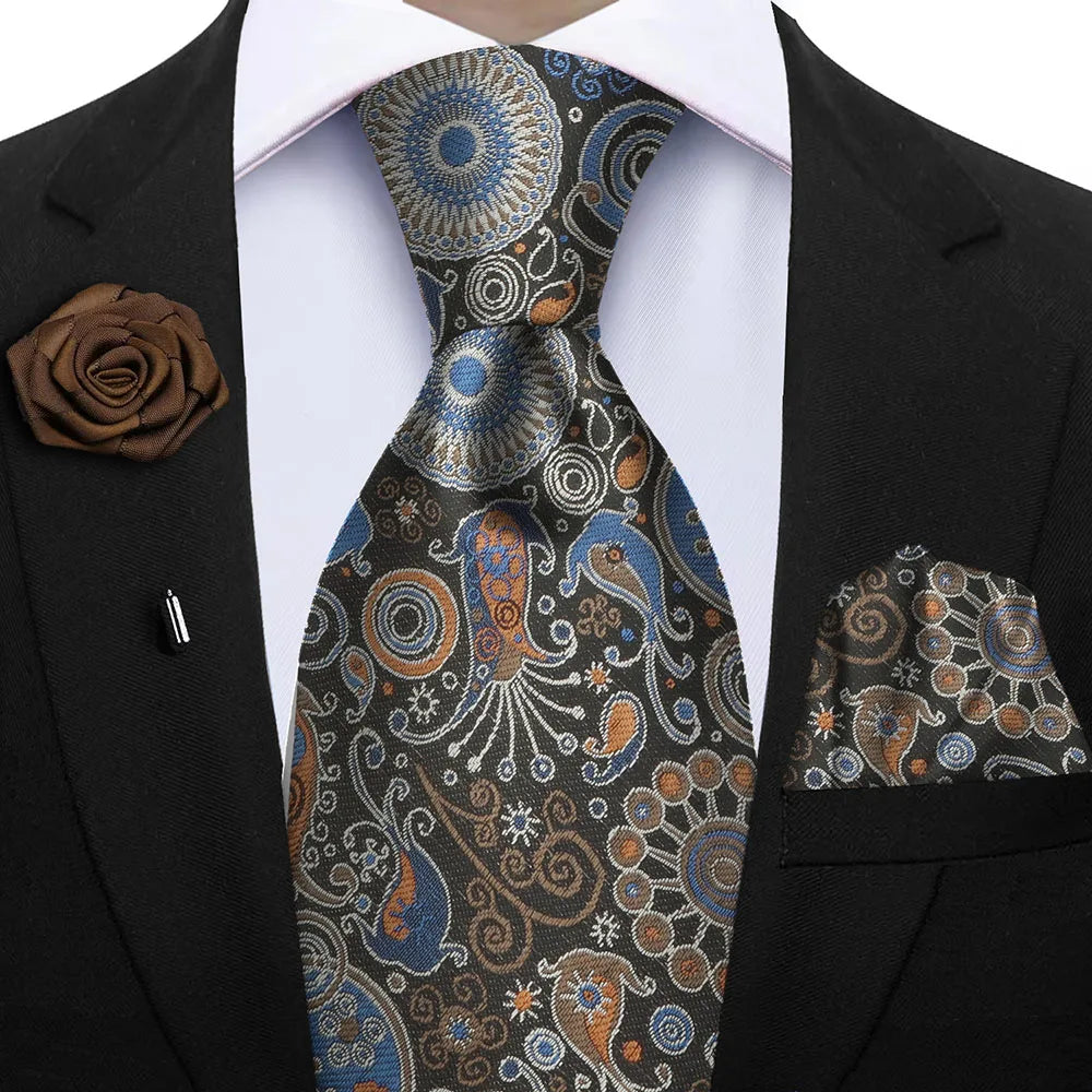 Gravata Masculina Floral 