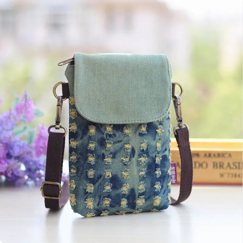 Mini Bolsa Jeans Mensageiro