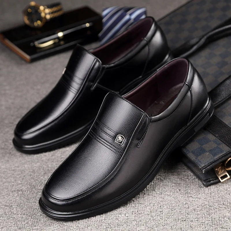 Sapato Masculino Mocassim Preto de Luxo Antiderrapante