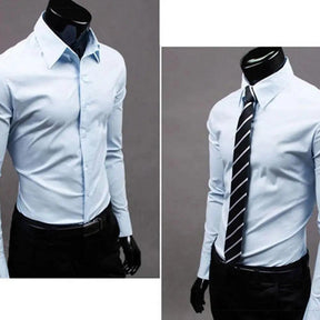 Camisa Masculina Anti-Rugas de Algodão | Elegância e Conforto