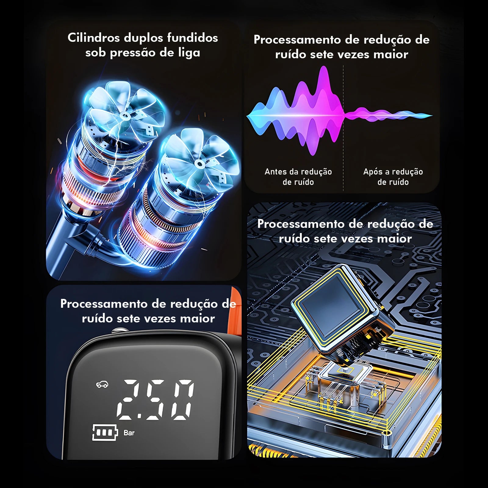 Mini Compressor Digital de Alta Pressão AirGuard™ X