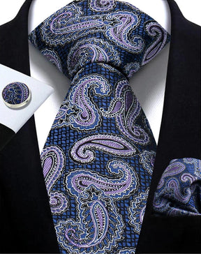 Gravata Masculina Paisley Jacquard | Elegância e Estilo