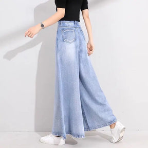 Calça Jeans Feminina Wide Leg