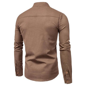 Camisa Masculina de Linho Algodão Oversized | Conforto e Estilo