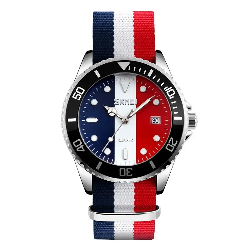 Relógio de Pulso Masculino de Luxo Personalizado de Quartzo