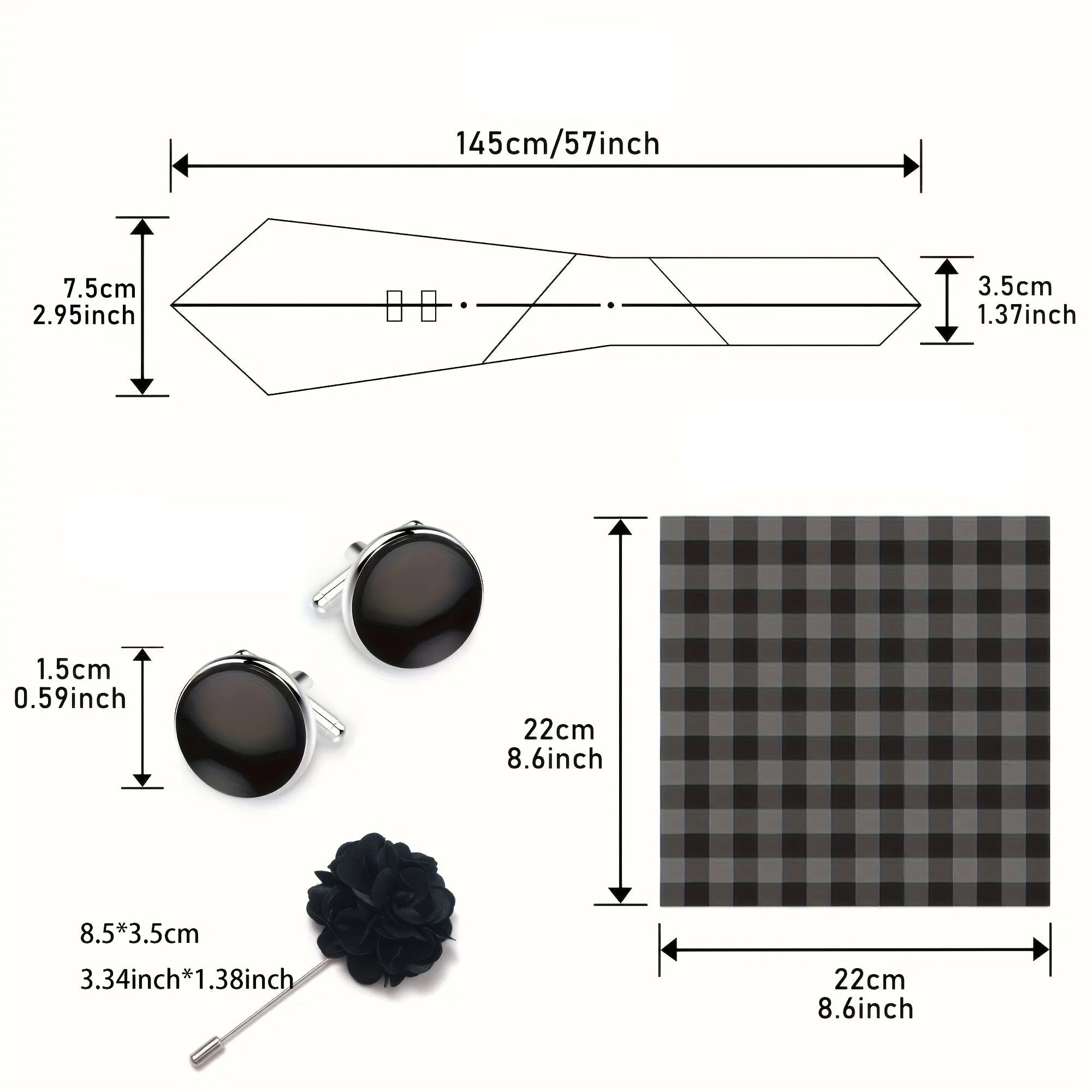 PROMOÇÃO kIt Gravata Masculina Slim de Poliéster VanGise