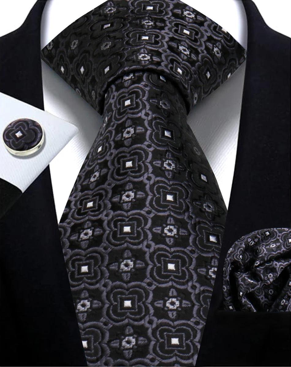 Gravata Masculina Paisley Jacquard | Elegância e Estilo