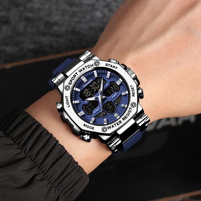 Relógio Masculino Militar Foxbox À Prova d'Água e Luminoso